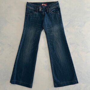 H&M Low Rise Flary Dark Wash Denim Jeans
